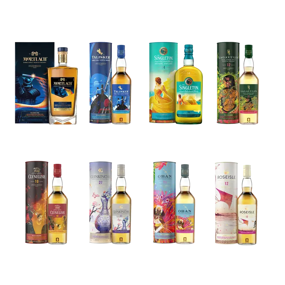 DELICATE x WHISKY NIGHT Diageo Sepcial Release 2023 Whisky Mini Set  (8x 30ml) DELICATE